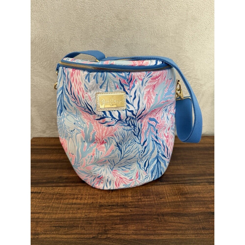 Lilly Pulitzer Insulated Cooler Beach Wine Tote Bag Adjustable Strap/Handle - Picture 1 of 9
